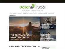 Tablet Screenshot of dollarfrugal.com